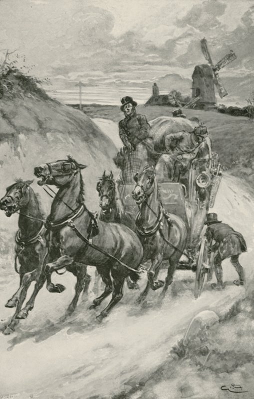 Une diligence dans les temps anciens - Gordon Frederick Browne