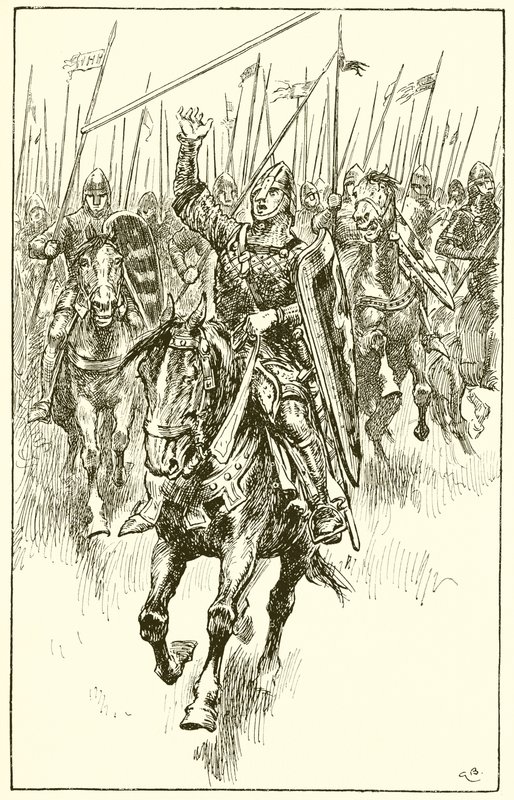 Normands chargeant à la bataille de Hastings - Gordon Frederick Browne