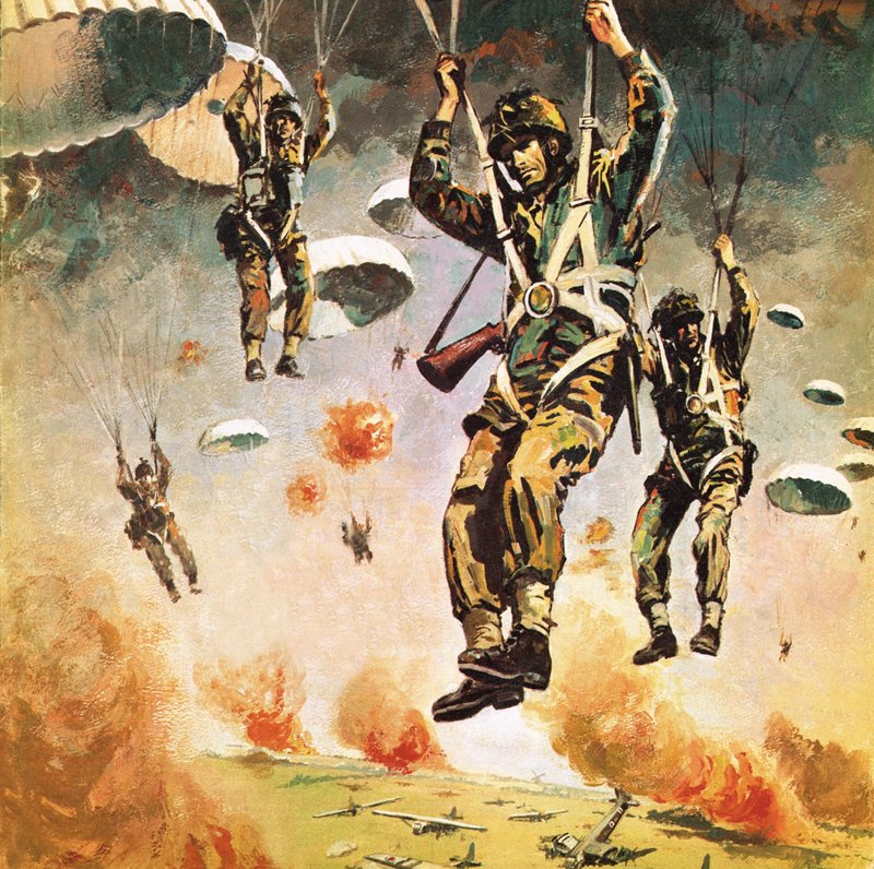 La 1ère division aéroportée britannique tombe sur Arnhem le 17 septembre. - Graham Coton