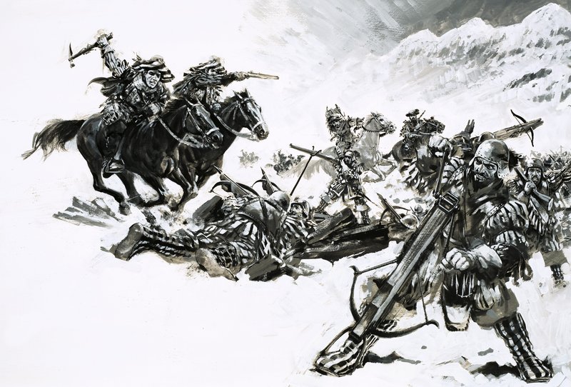 Giovanni de Medici dirige une armée de tueurs connue sous le nom de "Black Bands" (bandes noires). - Graham Coton