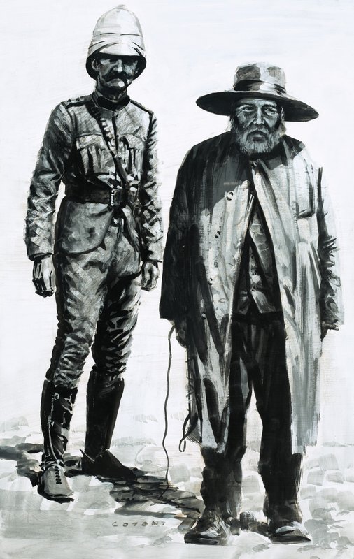 Le vainqueur de la bataille de Spion Kop, Lord Roberts, et le général boer, Cronja - Graham Coton