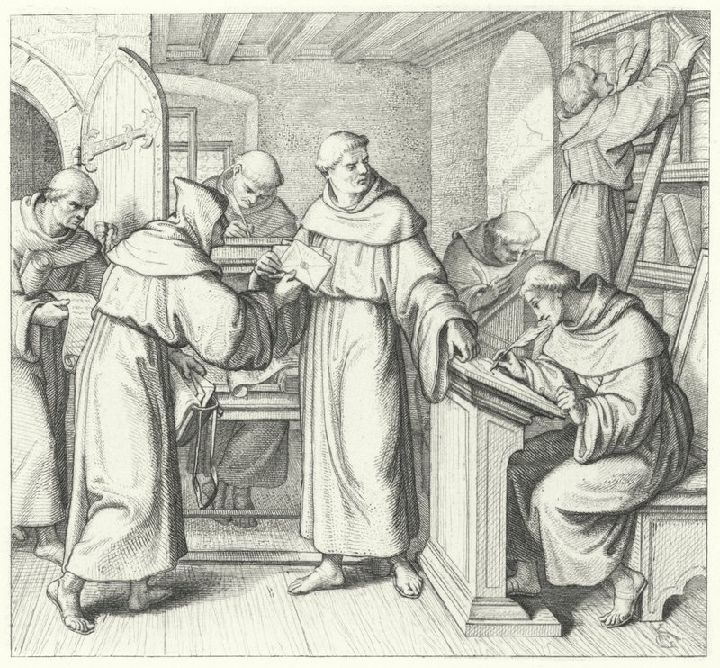 Martin Luther, vicaire de Saxe et de Thuringe (gravure) - Gustav Ferdinand Leopold Konig