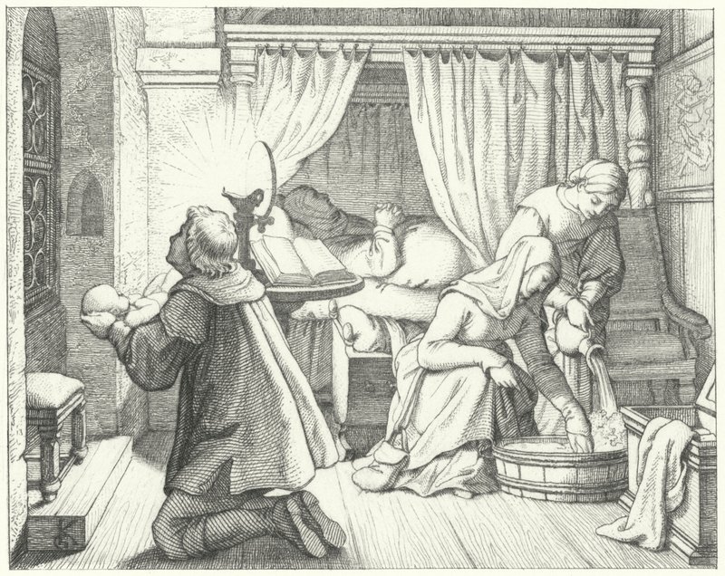 La naissance de Martin Luther - Gustav Ferdinand Leopold Konig