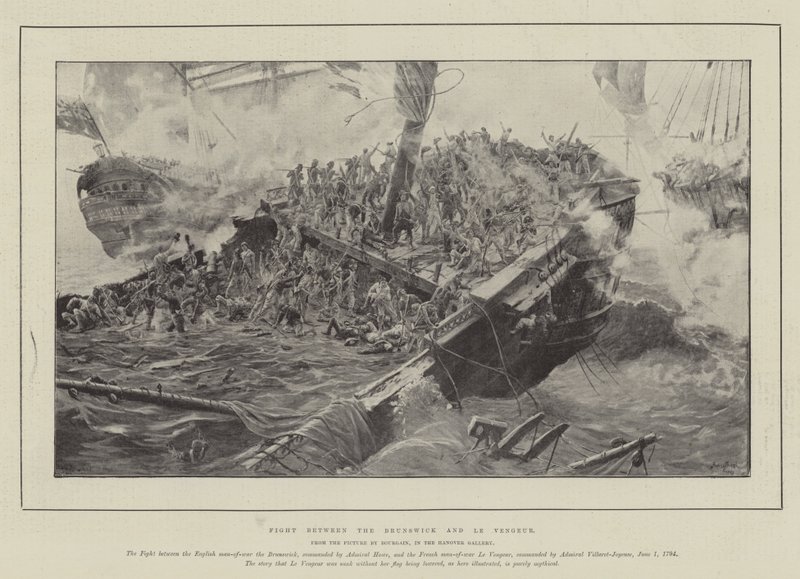 Combat entre le Brunswick et Le Vengeur - Gustave Bourgain