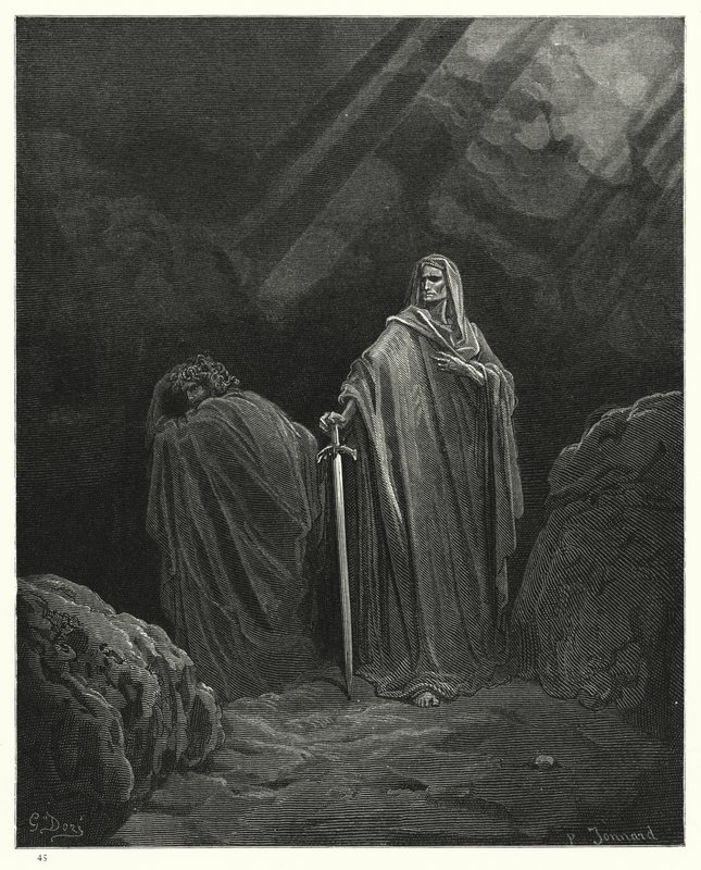 Illustration de Gustave Doré pour Le Paradis Perdu de Milton, Livre X, vers 610 - Gustave Dore