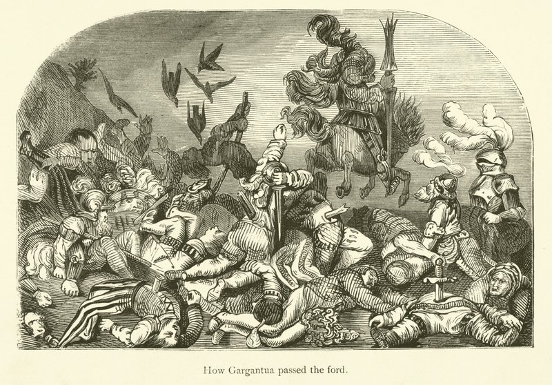 Illustration pour les œuvres de Rabelais - Gustave after Dore