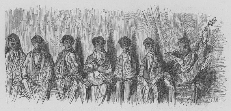 Un concert dans la rue - Gustave after Dore