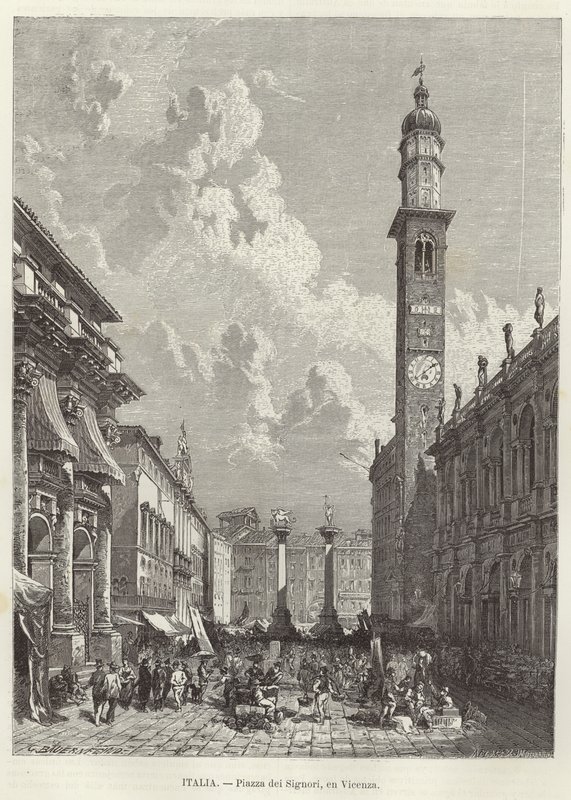 Piazza dei Signori à Vicence - Gustave Bauernfeind