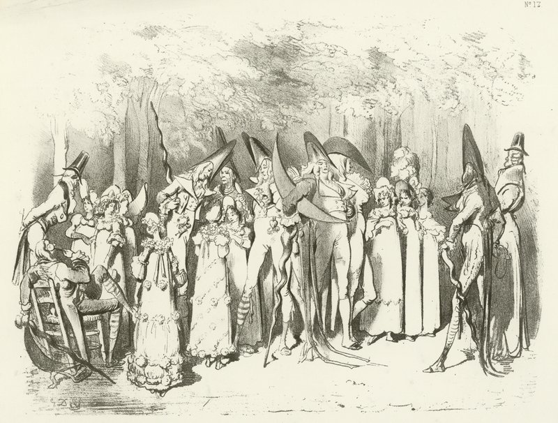 Modes sous le Directoire 1798. Les Incroyables - Gustave Dore