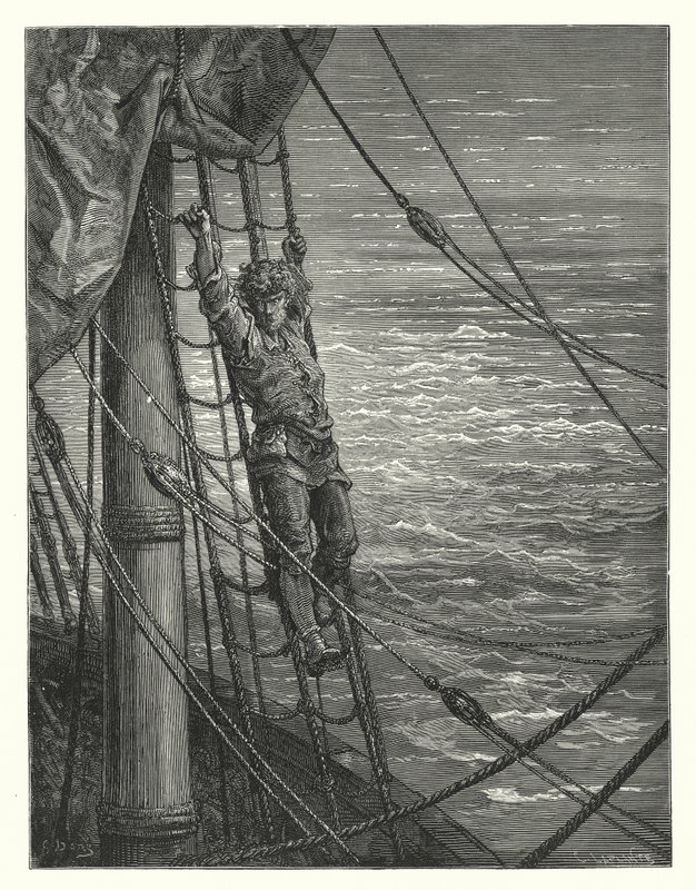 Illustration de Gustave Doré pour La Complainte du vieux marin de Coleridge - Gustave Dore
