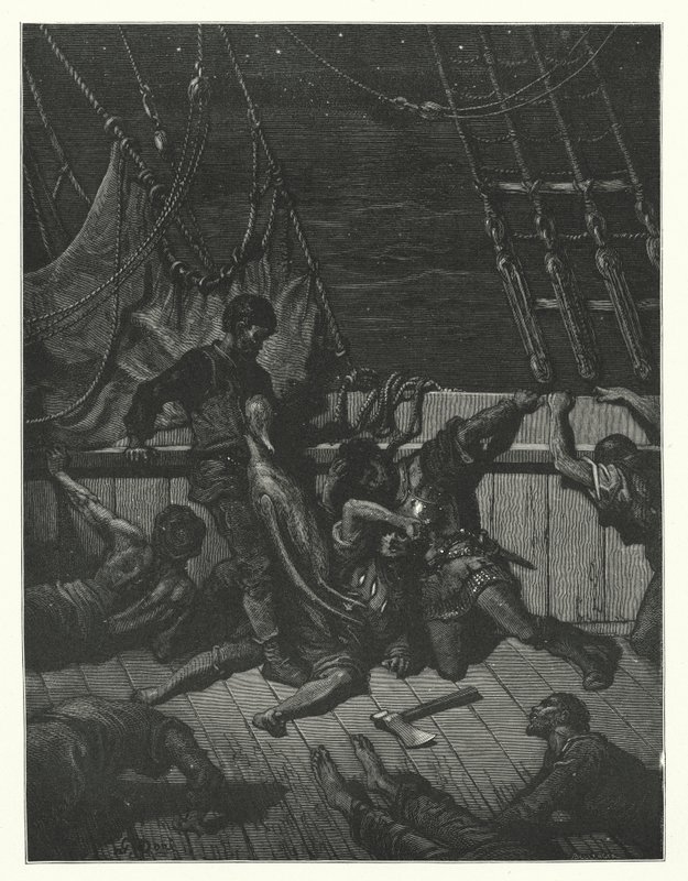 Illustration de Gustave Doré pour La Complainte du vieux marin de Coleridge - Gustave Dore