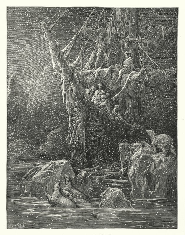 Illustration de Gustave Doré pour La Complainte du vieux marin de Coleridge - Gustave Dore