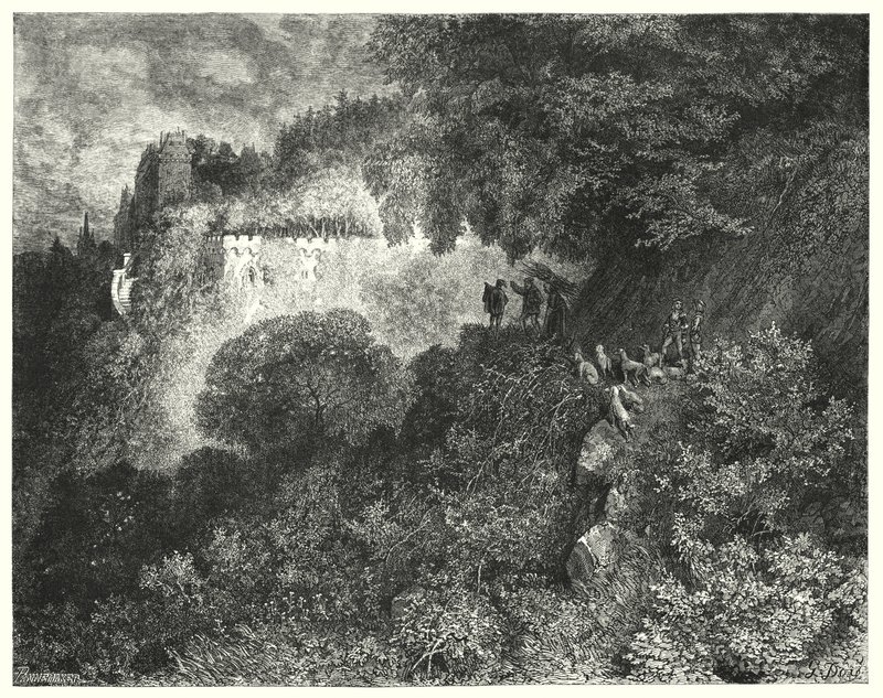 La Belle au Bois Dormant (gravure) - Gustave Dore