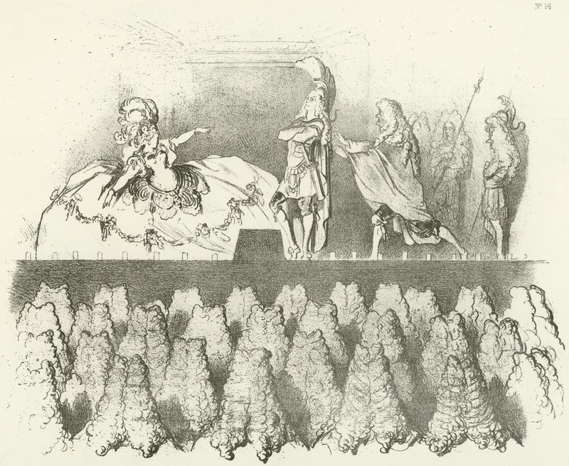 Racine joué devant la cour de Versailles 1695 - Gustave Dore