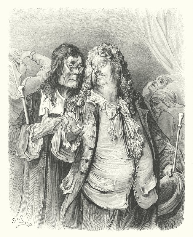 Les Fables de La Fontaine : Les Médecins - Gustave Dore