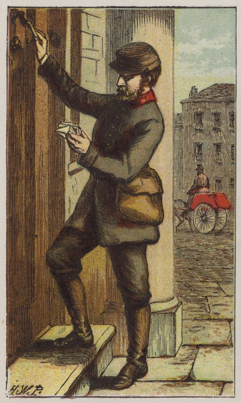 Facteur (lithographie en couleur) - H.W. (after) Petherick