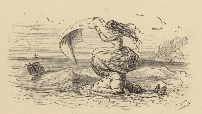 Arabella sauve Sur Guy de la noyade - Hablot Knight Browne