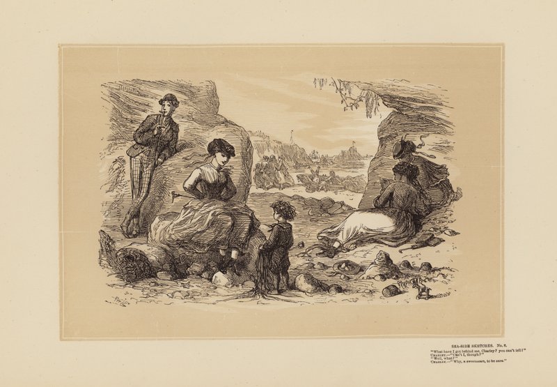 Croquis de bord de mer, No 6, Pas une mauvaise supposition - Hablot Knight (1815-92) Browne