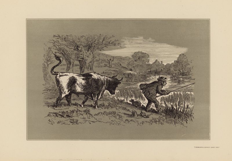 Croquis de pêche, n° 1, Regarde derrière - Hablot Knight (1815 92) Browne