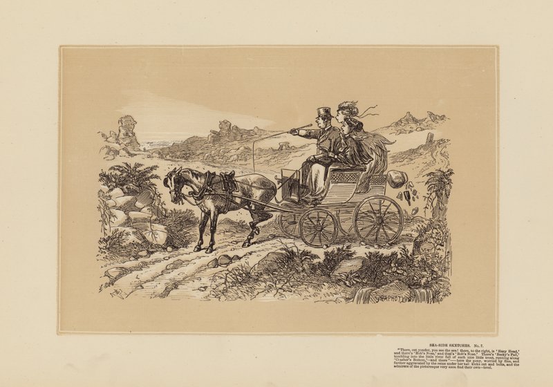 Croquis de bord de mer, n° 7, Faire le pittoresque - Hablot Knight (1815 92) Browne