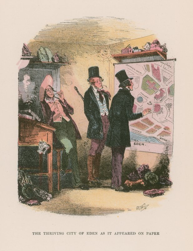 Illustration pour Martin Chuzzlewit - Hablot Knight Browne