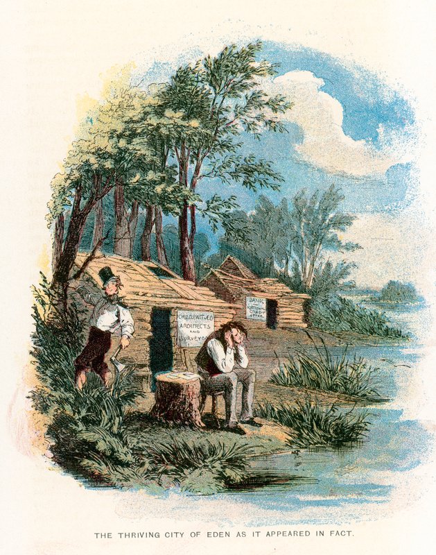 Illustration pour Martin Chuzzlewit - Hablot Knight Browne