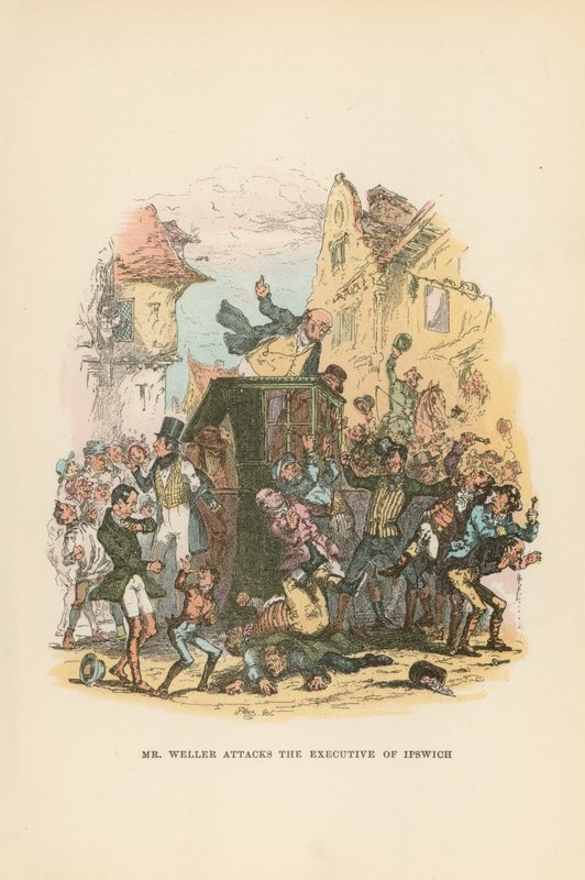 Illustration pour Pickwick Papers - Hablot Knight Browne