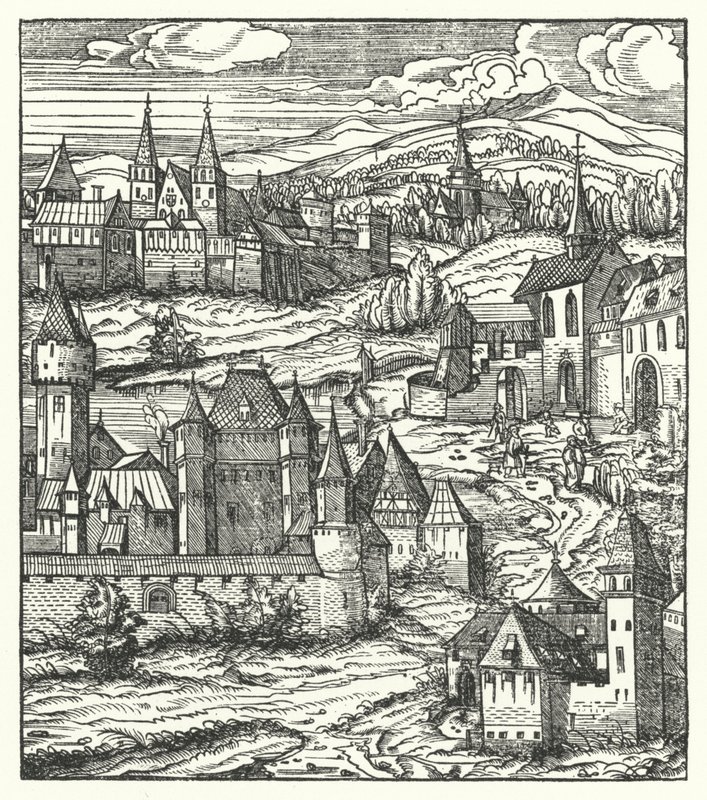 Wiener Neustadt, Autriche, lieu de naissance de Maximilien Ier, empereur du Saint-Empire romain germanique - Hans (after) Burgkmair