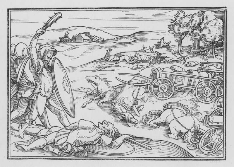 David Frappe Hadadézer et les Syriens, 2 Samuel VIII, 3 - Hans after Holbein the Younger