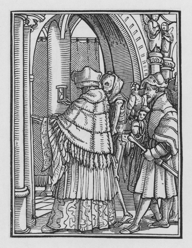 La Danse Macabre de Holbein : Le Chanoine - Hans after Holbein the Younger