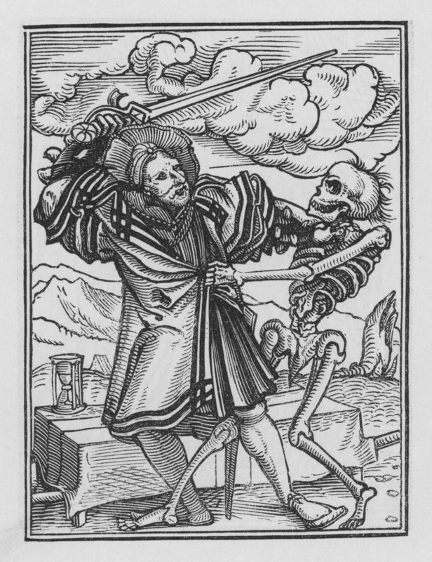 La Danse Macabre de Holbein : Le Gentilhomme - Hans after Holbein the Younger