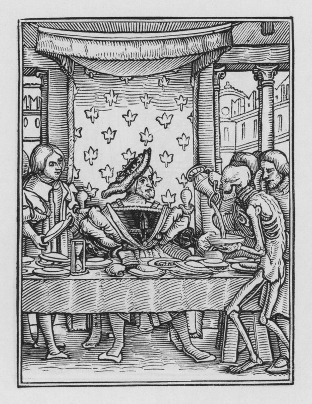 La Danse Macabre de Holbein : Le Roi - Hans after Holbein the Younger