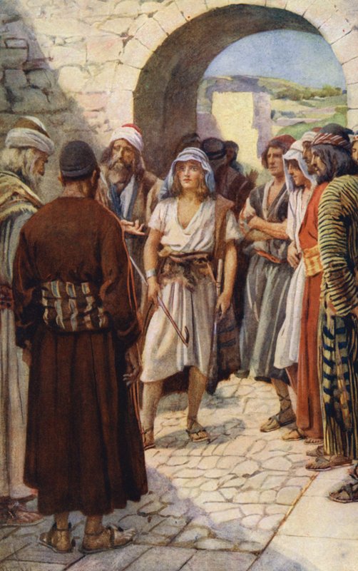 Ancien Testament : David convoqué devant Samuel - Harold Copping