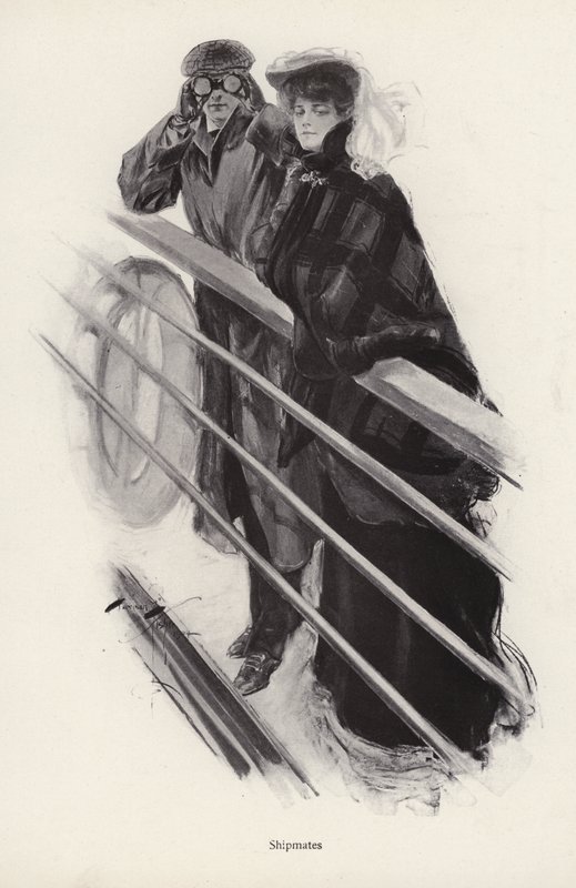 Homme et femme regardant par-dessus les balustrades d
