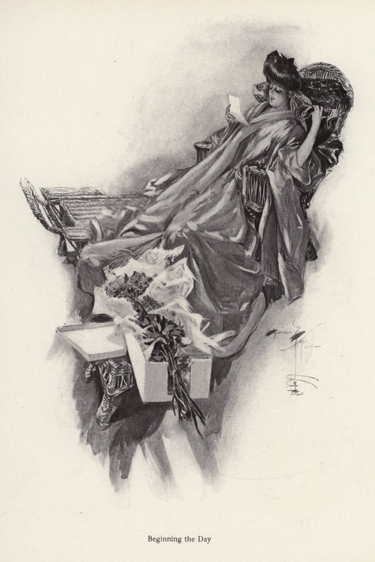 Femme recevant un bouquet de fleurs d