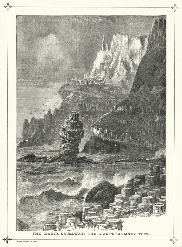 La Chaussée des Géants, les Cheminées des Géants (gravure) - Harry (after) Fenn