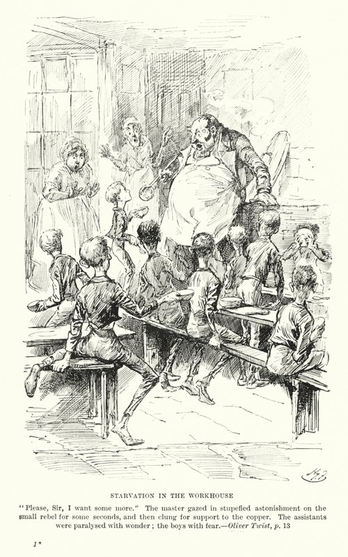 Illustration pour Oliver Twist par Charles Dickens - Harry (after) Furniss