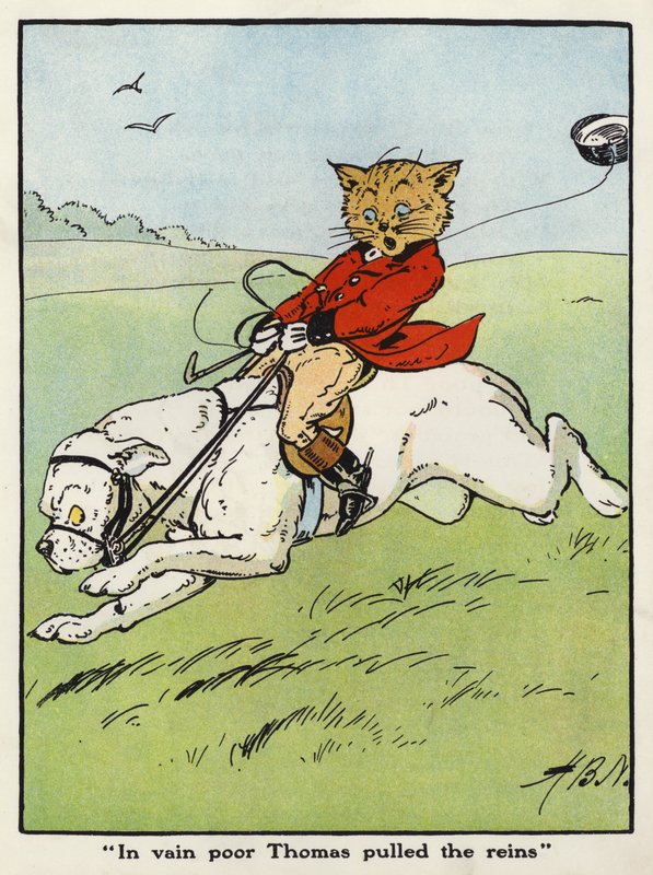 En vain, le pauvre Thomas tirait les rênes - Harry B Neilson