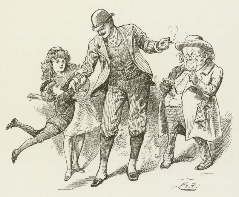 Illustration pour Sylvie et Bruno par Lewis Carroll - Harry Furniss
