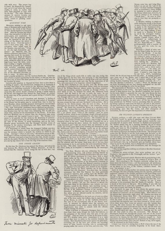 La vie au Parlement, des étrangers dans la maison - Harry Furniss