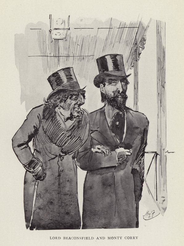 Lord Beaconsfield et Monty Corry - Harry Furniss