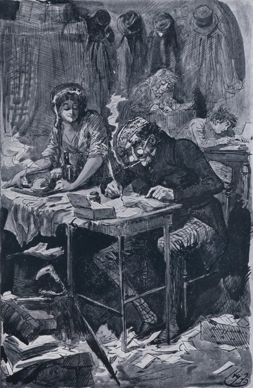Le mendiant écrivain de lettres - Harry Furniss