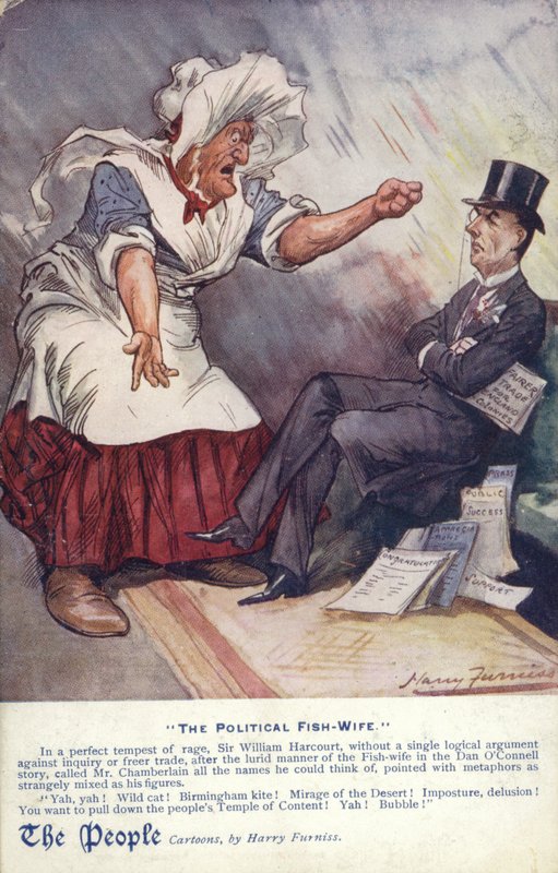 La poissonnière politique - Harry Furniss