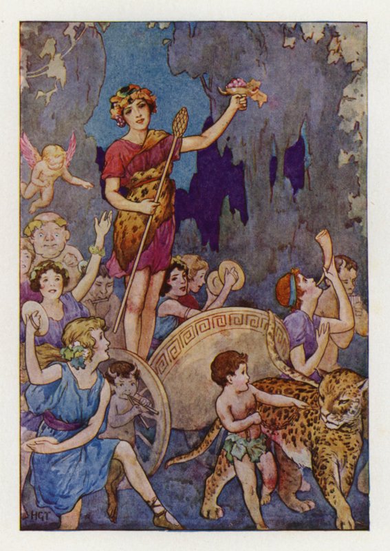 Bacchus (lithographie couleur) - Harry George Theaker