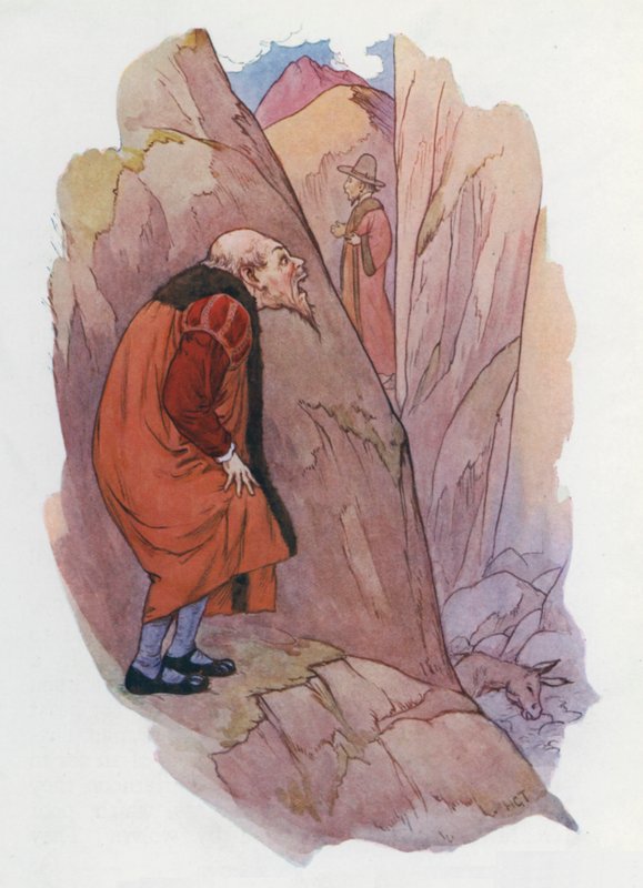 Illustration pour Don Quichotte (lithographie couleur) - Harry George Theaker