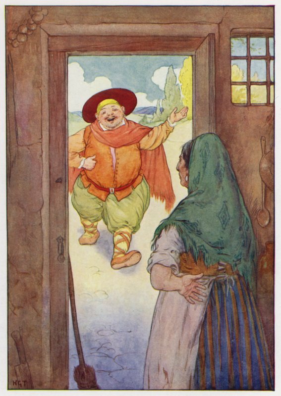 Illustration pour Don Quichotte (lithographie couleur) - Harry George Theaker