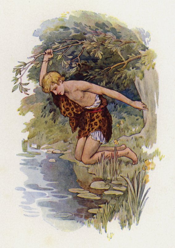 Narcisse (lithographie couleur) - Harry George Theaker