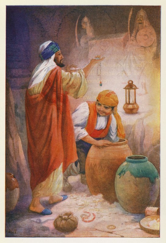 Peregil, The Gallego, and the Moor (lithographie couleur) - Harry George Theaker