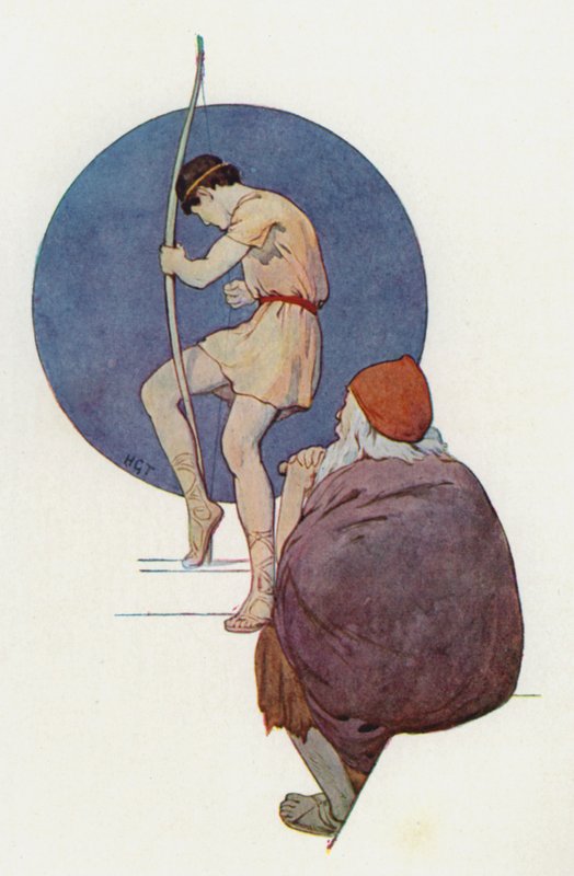 Ulysse observe les nobles qui tentent, l