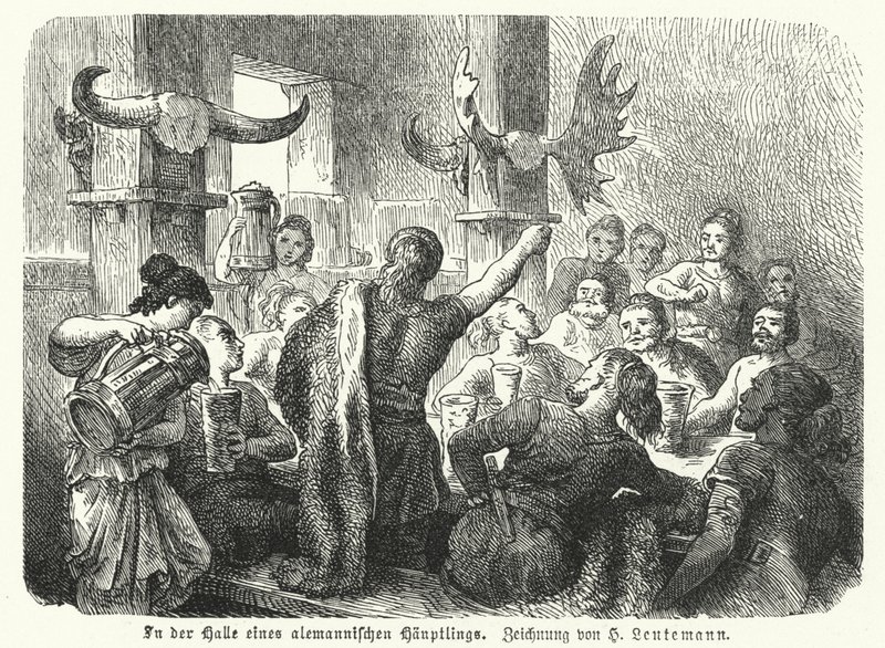 Festin dans la salle d